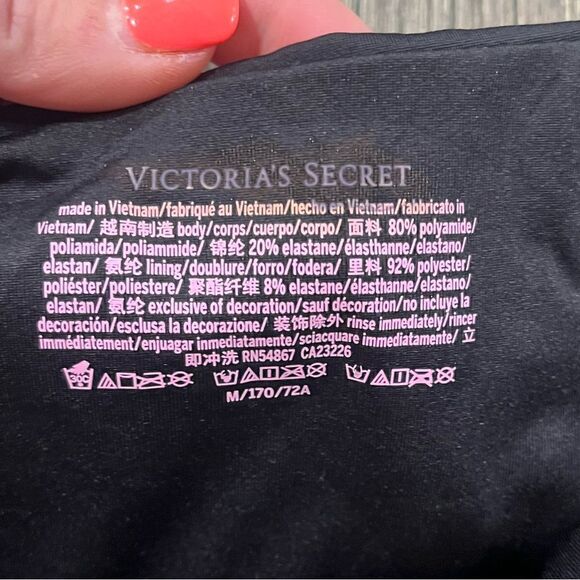 NWOT Victoria’s Secret High Waisted Bikini Bottom Full Coverage Black Size M - Picture 2 of 3